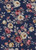 Floral Woven Ray Crepon Fabric- Rayon CreponF327 Navy-Taupe