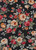 Floral Woven Bubble Crepe Fabric - Bubble Crepe F0027 Black-Coral-Yellow