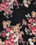 Floral Woven Bubble Crepe Fabric - Bubble Crepe F153 Black-Coral-Taupe