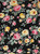 Floral Woven Bubble Crepe Fabric - Bubble Crepe F0027 Black-Pink-Yellow
