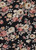  Floral Woven Bubble Crepe Fabric - Bubble Crepe F0027 Black-Taupe