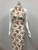 Floral Knit DTY Polyester Knit Spandex Fabric - DTY FD1088 Ivory-Coral