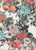 Floral Knit Power Mesh Fabric - Power Meshf103 Coral-Gray