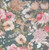 Floral Knit Power Mesh Fabric - Power Meshf103 Seafoam-Coral-Taupe