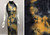 Tie Dye Knit Power Mesh Fabric - Power Meshtd1255 Mustard-Charcoal