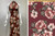 Floral Knit DTY Brushed Polyester Knit Spandex Fabric - DTY Brush F8177 Marsala-Rust