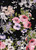 Floral Woven Bubble Crepe Fabric - Bubble Crepe F0058 Black-Pink-Purple