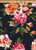 Floral Woven Bubble Crepe Fabric - Bubble Crepe F1039 Navy-Orange