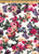 Floral Woven Bubble Crepe Fabric - Bubble Crepe F1234 Ivory-Fuschia