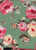 Floral Woven Bubble Crepe Fabric - Bubble Crepe F185 Green-Coral