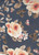 Floral Woven Hi Multi Chiffon Fabric - Hi Multi F538 Navy-Mustard-Blue