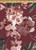 Floral Knit DTY Brushed Polyester Knit Spandex Fabric - DTY Brush F1039 Marsala-Rust