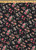 Floral Woven Wool Dobby Fabric - Wool Dobby FD1236 Black-Coral
