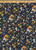 Floral Woven Wool Dobby Fabric - Wool Dobby FD1258 Navy-Yellow
