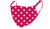 2 Layer Reusable Mask-Fuchsia Polka Dot