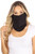 Fashion Neck Gaiter and Face Covering -Black Solid