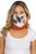 Fashion Neck Gaiter and Face Covering (3 Pack) -Black Rust Tie Dye