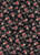 Floral Knits Rib Brush Fabric- Ribbrufd614 [8x2] Black-Coral