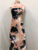 TIE DYE Knits Rib Brush Fabric- RIBBRUTD1255 (4X2)- PEACH/CHARCOAL