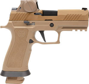 Sig M18 X Series Rx 9mm 3.9" - (3)21rd Romeom17 Coyote X-grip Sig M18 X Series Rx 9mm 3.9" - (3)21rd Romeom17 Coyote X-grip