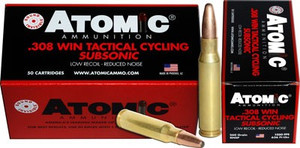Atomic 308 Win 260gr Subsonic - Rnsp 50rd 10bx/cs Atomic 308 Win 260gr Subsonic - Rnsp 50rd 10bx/cs