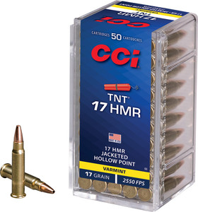 Cci 17hmr 17gr Tnt-hp 2550fps - 50rd 40bx/cs Cci 17hmr 17gr Tnt-hp 2550fps - 50rd 40bx/cs