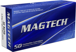 Magtech 32 Acp 71gr Fmj - 50rd 20bx/cs Magtech 32 Acp 71gr Fmj - 50rd 20bx/cs