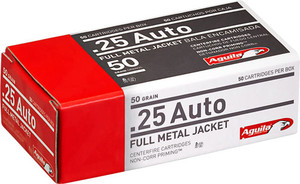 Aguila 25 Acp 50gr Fmj-rn - 50rd 20bx/cs Aguila 25 Acp 50gr Fmj-rn - 50rd 20bx/cs