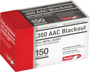 Aguila 300 Aac 150gr Fmj - 50rd 20bx/cs Aguila 300 Aac 150gr Fmj - 50rd 20bx/cs