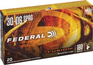 Federal Fusion 30-06 180gr - Fusion 20rd 10bx/cs Federal Fusion 30-06 180gr - Fusion 20rd 10bx/cs