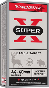 Winchester Super-x 44-40 Win - 200gr Jsp-fn 50rd 10bx/cs Winchester Super-x 44-40 Win - 200gr Jsp-fn 50rd 10bx/cs