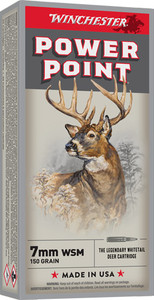 Winchester Super-x 7mm Wsm - 150gr Power Point 20rd 10bx/cs Winchester Super-x 7mm Wsm - 150gr Power Point 20rd 10bx/cs