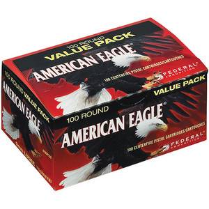 FED AMERICAN EAGLE 40SW 180GR FMJ 100/5 FED AMERICAN EAGLE 40SW 180GR FMJ 100/5