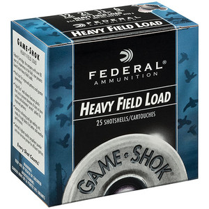 FED GAME-SHOK FIELD 12GA 2.75 1-1/8OZ #7.5 25/10 FED GAME-SHOK FIELD 12GA 2.75 1-1/8OZ #7.5 25/10