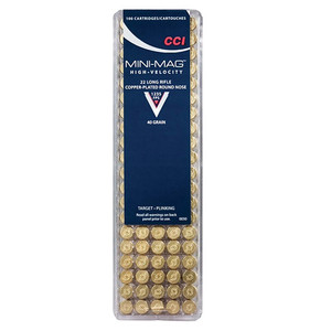 CCI 22LR 40GR TARGET MINI MAG CPRN 100/50 CCI 22LR 40GR TARGET MINI MAG CPRN 100/50