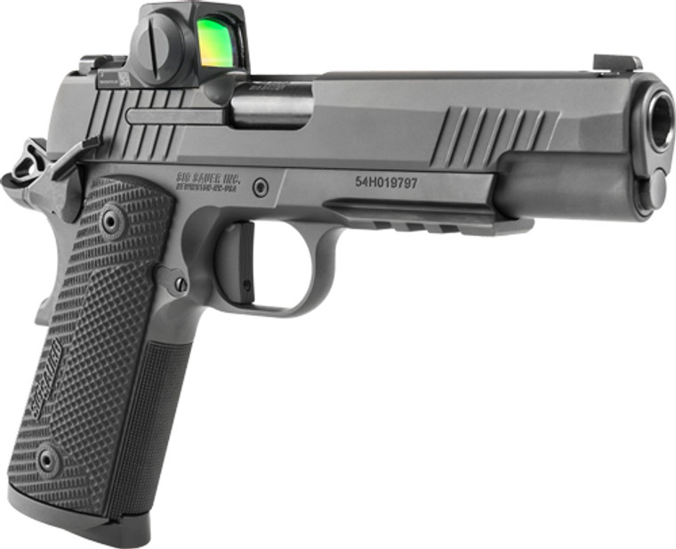 Sig 1911 X 45acp 5" W/romeo-x - (2)8rd G10 Steel Black