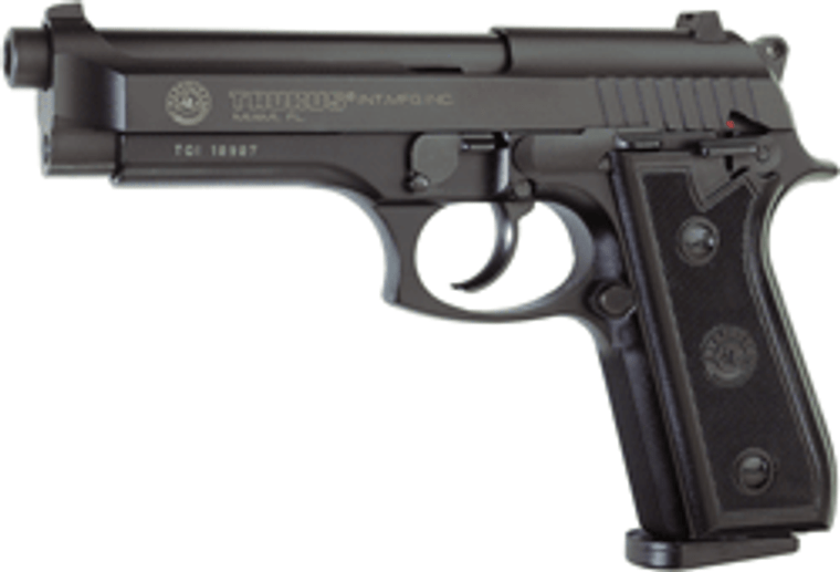 Taurus 92 9mm 5" Fs 17-shot - Blued Checkered Rubber