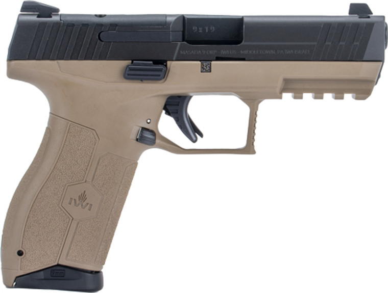 Iwi Masada 9mm 4.1" 3-dot - Optics Ready 2-17rd Mag Fde
