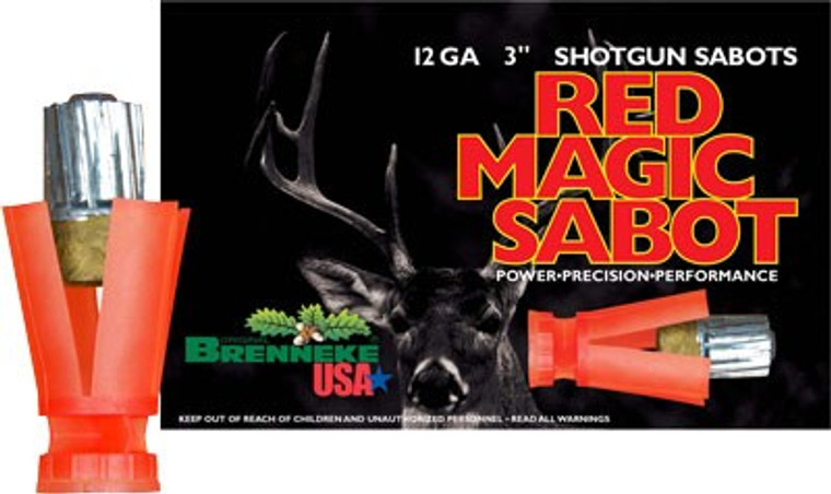 Brenneke Usa Red Magic 12ga 3" - 1oz Sabot 5rd  50bx/cs