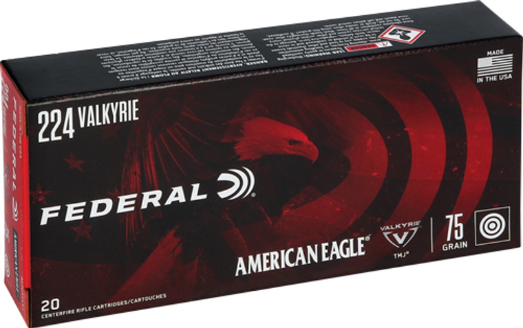 Federal Ae 224 Valkyrie 75gr - Fmj 20rd 10bx/cs