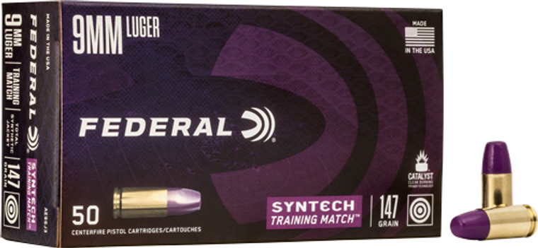 Federal Ae 9mm Luger 147gr Tsj - Training Match 50rd 10bx/cs