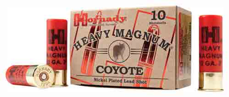 Hornady 12ga 3" 1-1/2oz Nickel - Plated 00 Buck 10rd 10bx/cs
