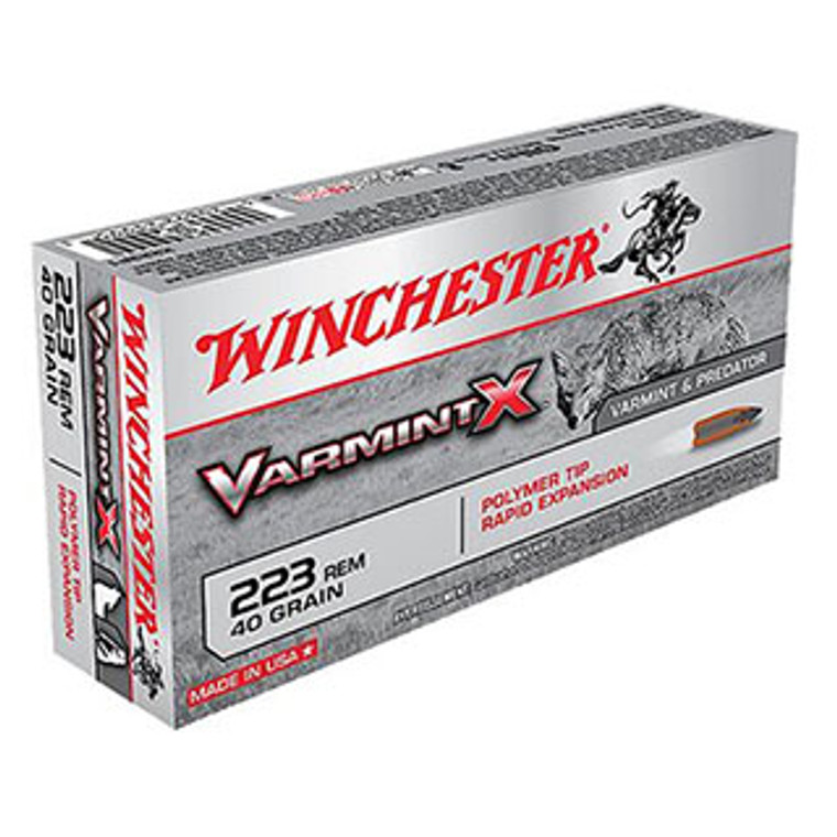 WIN VARMINT X 223REM 40GR POLY TIP 20/10