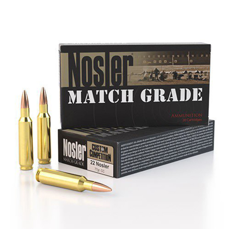 NOS AMMO 22NOS 77GR MATCH HPBT 20/10