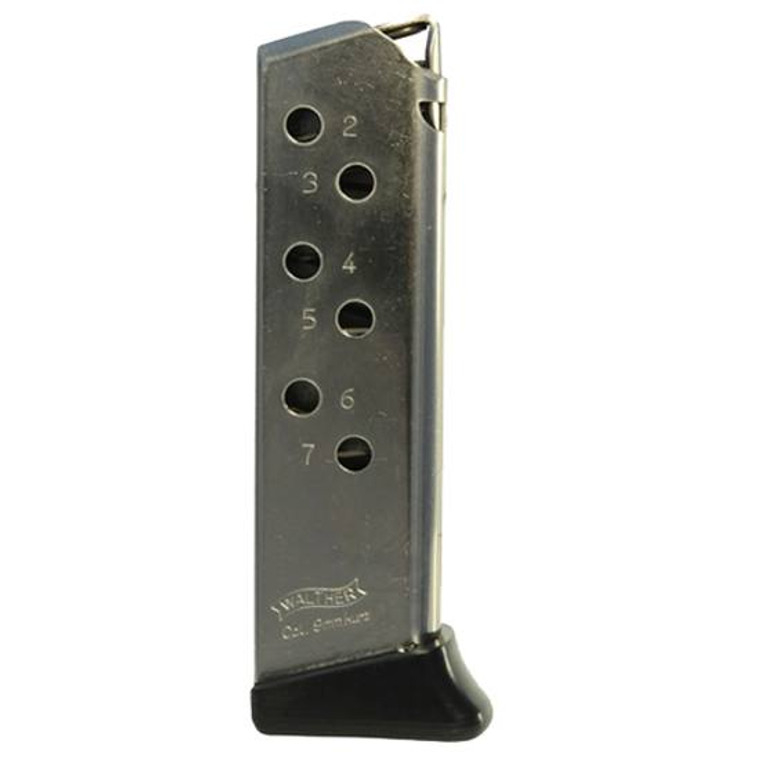WAL MAG PPK/S 380ACP NKL W/ FINGER REST 7RD