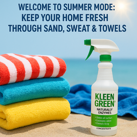 Welcome to Summer Mode.  Keep Your Home Fresh Through Sand, Sweat & Towels