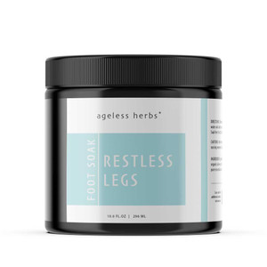 Natural Restless leg Syndrome Remedy with organic herbs and pure essential oils. Regular size 10oz.