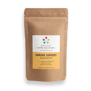 Acupressure kit with directions for applying essential oils to acupuncture points for immune support. Acupressure kit with directions for applying essential oils to acupuncture points for immune support.