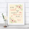 Blush Peach Floral As Families Become One Seating Plan Personalized Wedding Sign