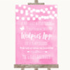 Baby Pink Watercolour Lights Wedpics App Photos Personalized Wedding Sign